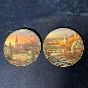 Set/2 Terry Redlin Church Plates